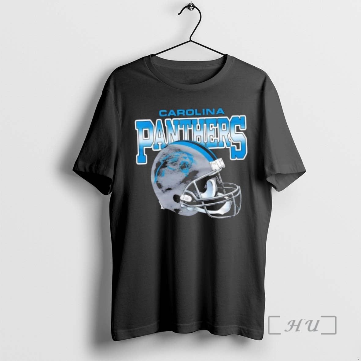 Officials Carolina Panthers Gradient Football Helmet - clothing by TeeHivey.com