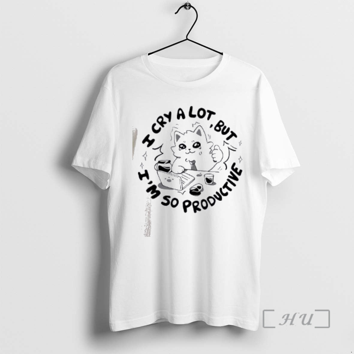 Officials Cat I Cry A Lot But Im So Productive - clothing by TeeHivey.com
