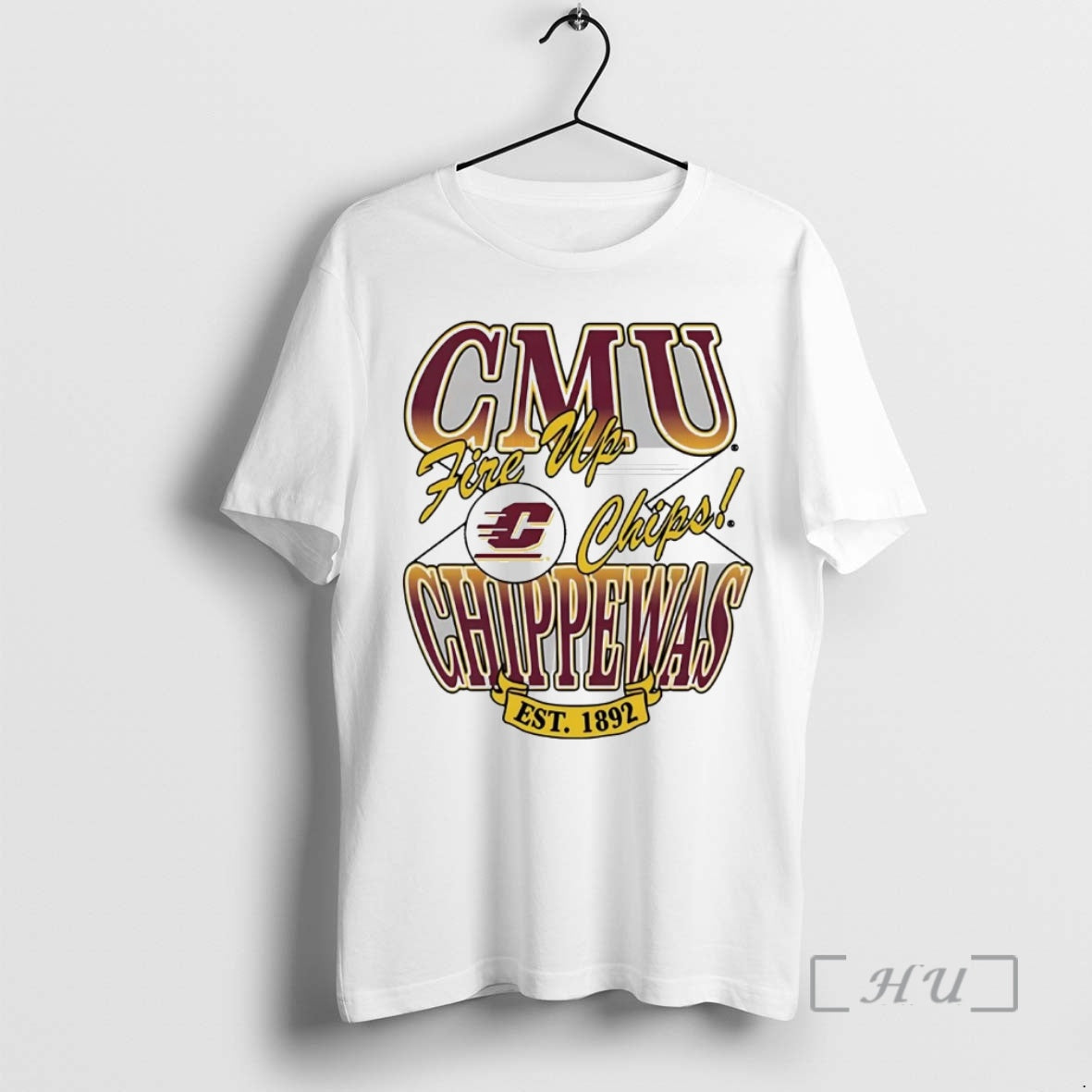 Officials Central Michigan Chippewas Fire Up Chips Est 1892 - clothing by TeeHivey.com