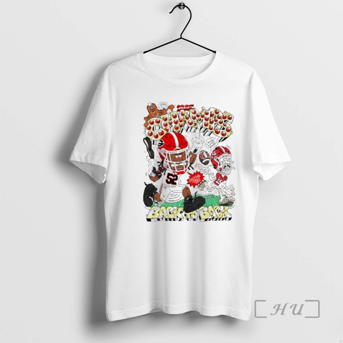 Officials Champs Georgia Bulldogs Football Teams Back To Back Graphic - clothing by TeeHivey.com