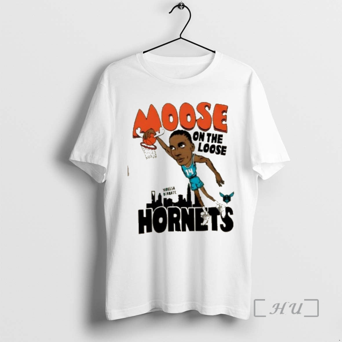 Officials Charlotte Hornets Hornets Moussa Diabate Moose On The Loose - clothing by TeeHivey.com