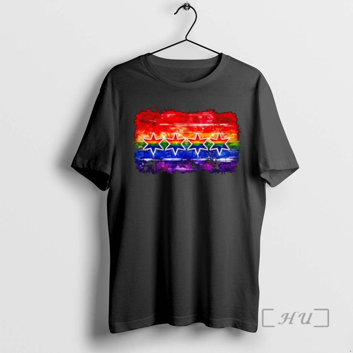Officials Chicago Pride Flag Lgbt Graphic