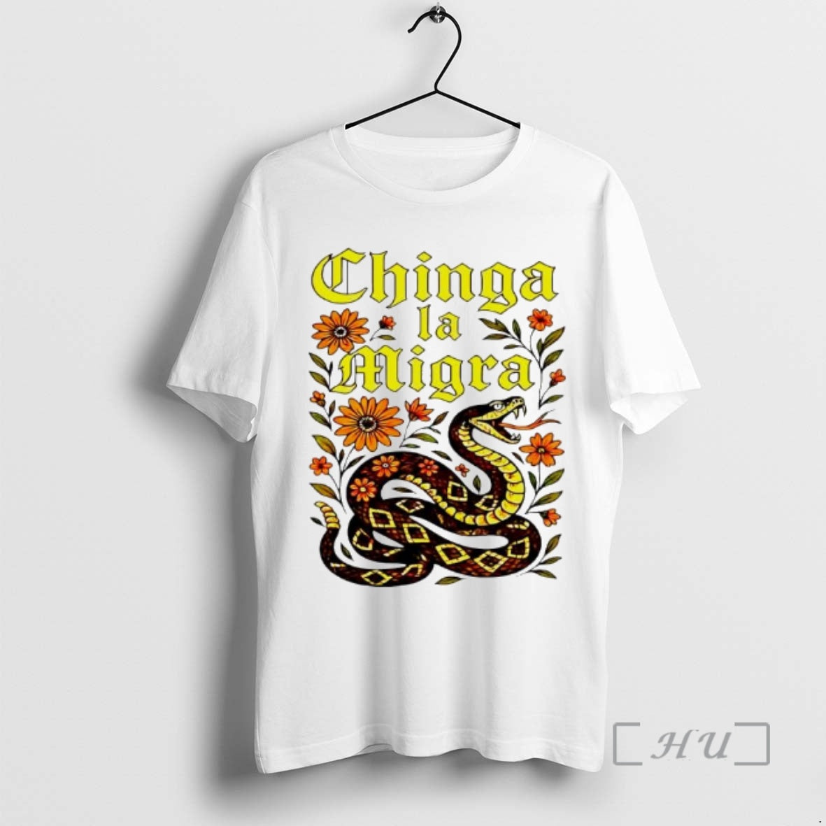 Officials Chinga La Migra Fuck The Border Patrol Snake And Floral Premium T Shirts Sweater - clothing by TeeHivey.com
