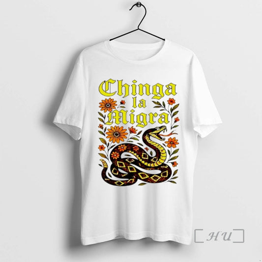 Officials Chinga La Migra Fuck The Border Patrol Snake And Floral Premium T Shirts Sweater - clothing by TeeHivey.com