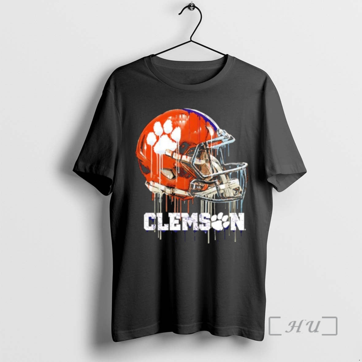 Officials Clemson Tigers Vive La Fete Dripping Football Helmet - clothing by TeeHivey.com