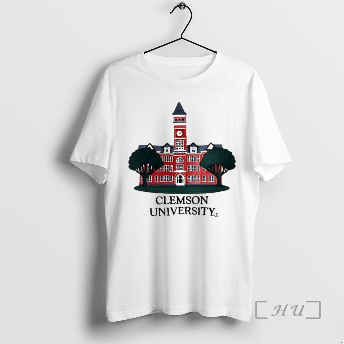 Officials Clemson University Tillman Hall Clock Tower Graphic