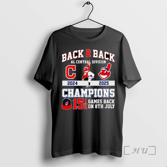 Officials Cleveland Guardians Back 2 Back Al Central Division Champions - clothing by TeeHivey.com