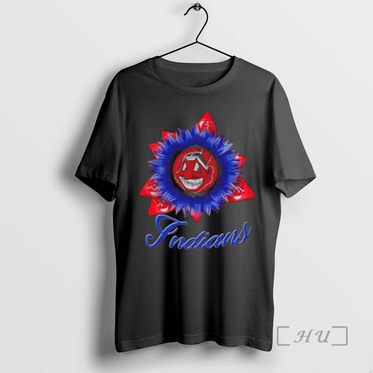 Officials Cleveland Indians Baseball X Sunflower Graphic - clothing by TeeHivey.com