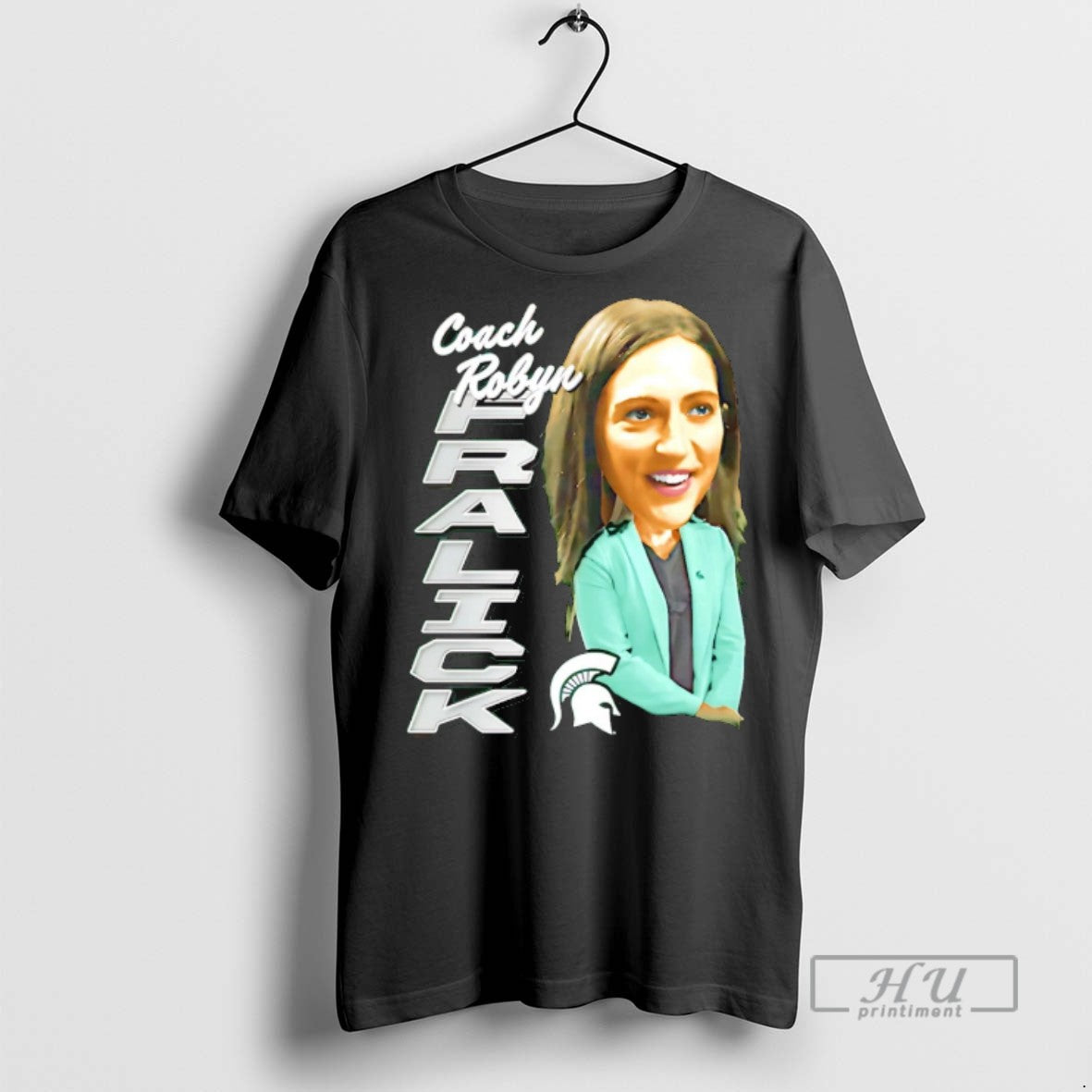 Officials Coach Robyn Fralick Michigan State Cartoon T Shirts - clothing by TeeHivey.com