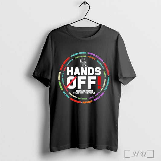 Officials Colorado Rockies Logo Hands Off Seattle Mariners Stand With The People T Shirt