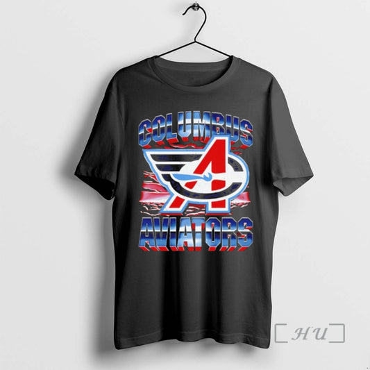 Officials Columbus Aviators Logo Graphic Vintage