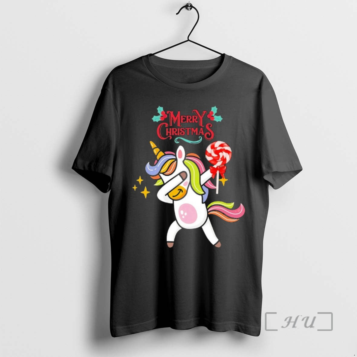 Officials Dabbing Unicorn Candy Cane Merry Christmas - clothing by TeeHivey.com