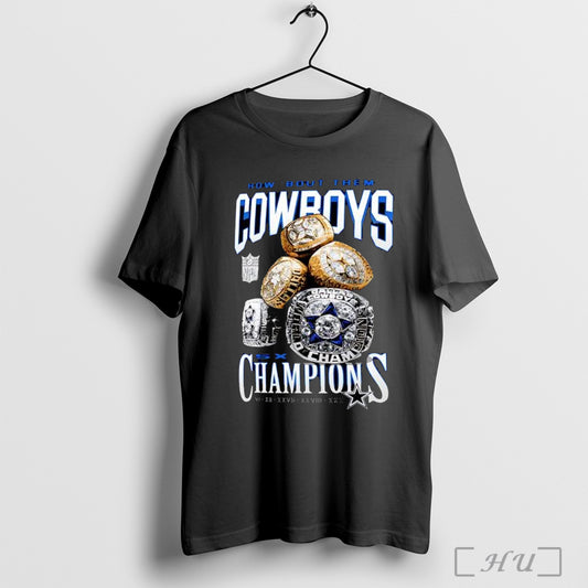 Officials Dallas Cowboys Merchandise 5x Rings T Shirt
