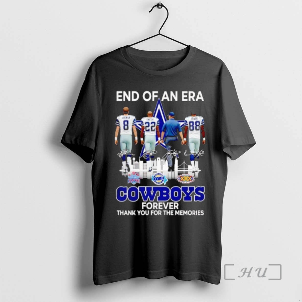 Officials Dallas Cowboys End Of An Era Forever Thank You For The Memories Premium - clothing by TeeHivey.com