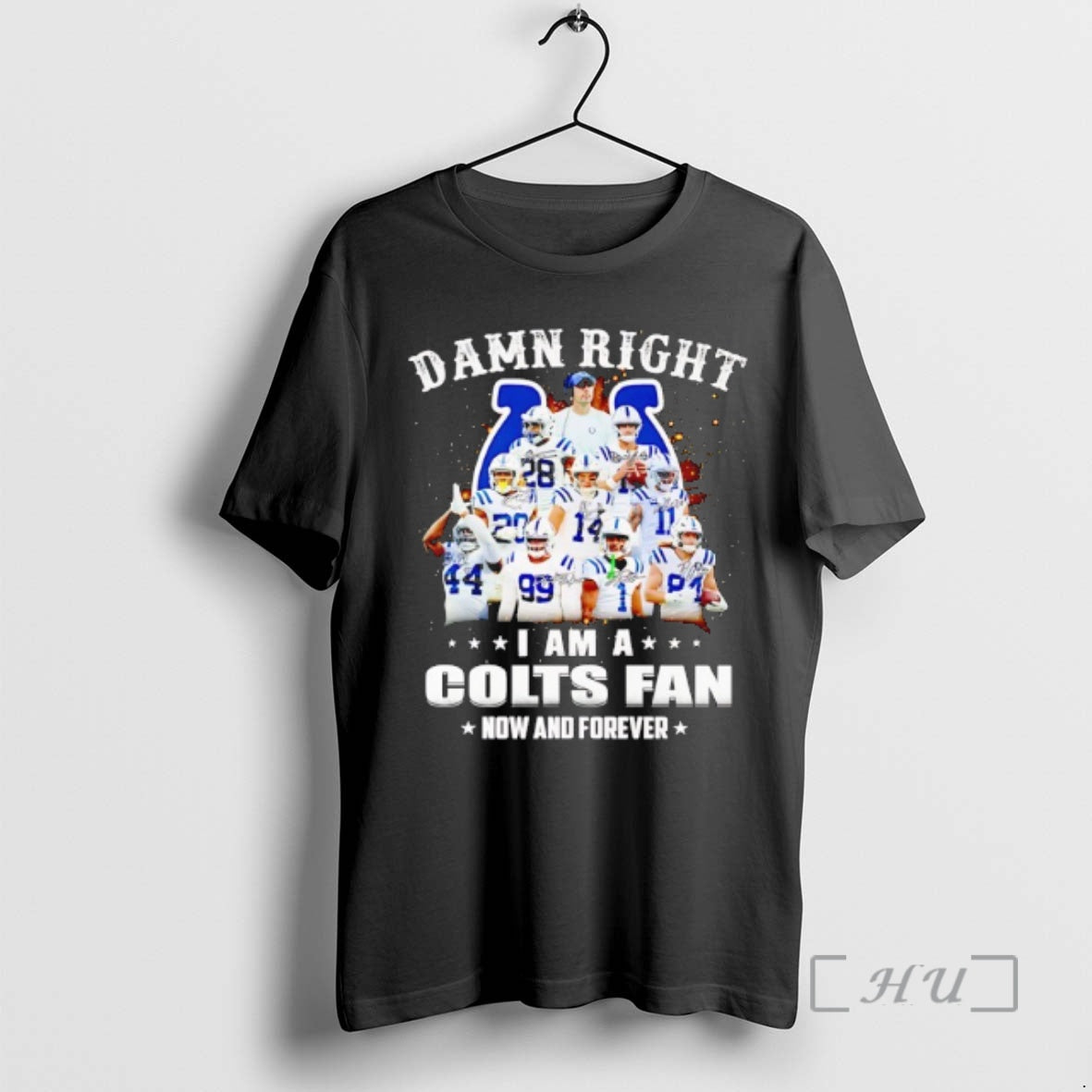 Officials Damn Right I Am A Indianapolis Colts Fan Now And Forever Signatures Premium - clothing by TeeHivey.com