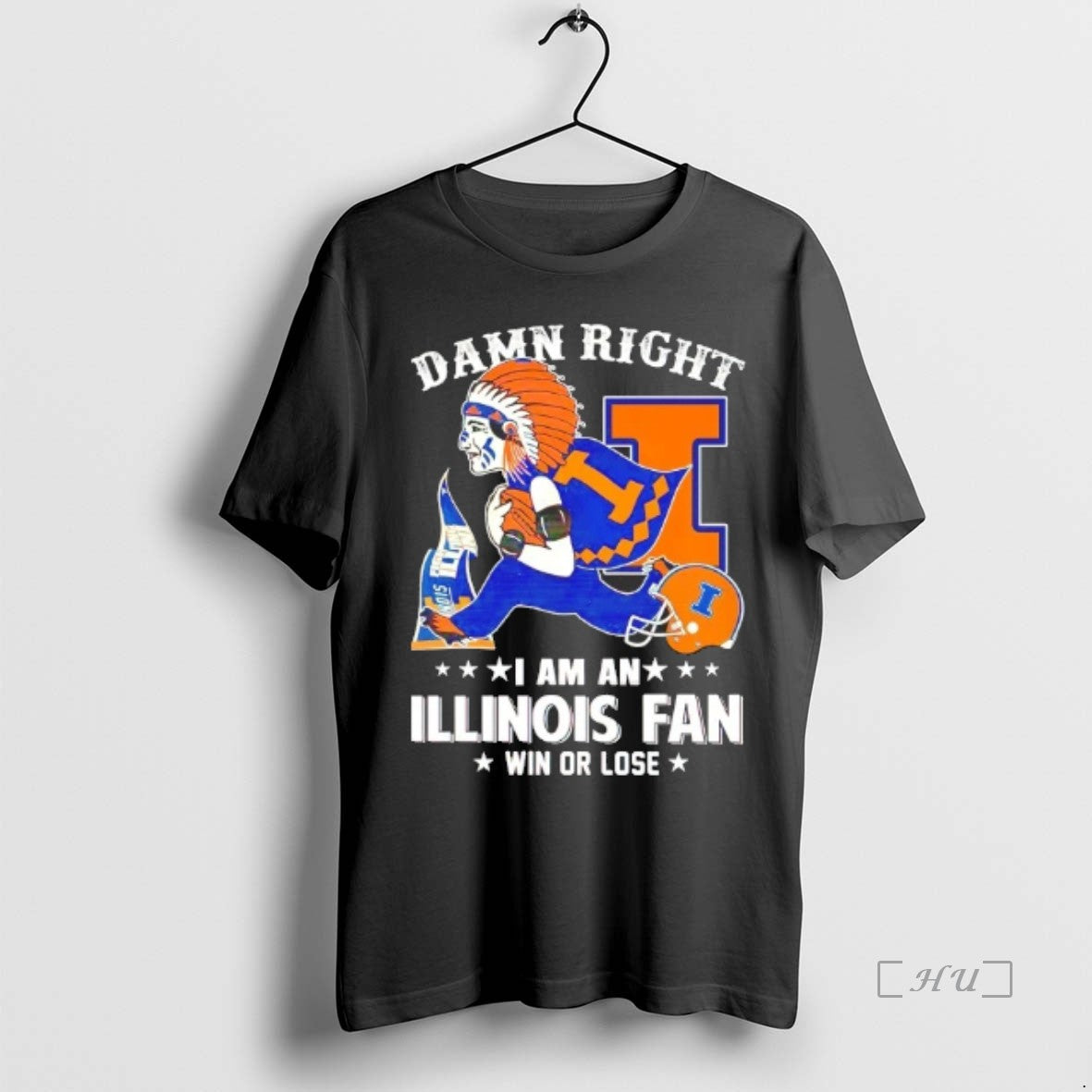 Officials Damn Right I Am An Illinois Fighting Illini Fan Win Or Lose T Shirts - clothing by TeeHivey.com