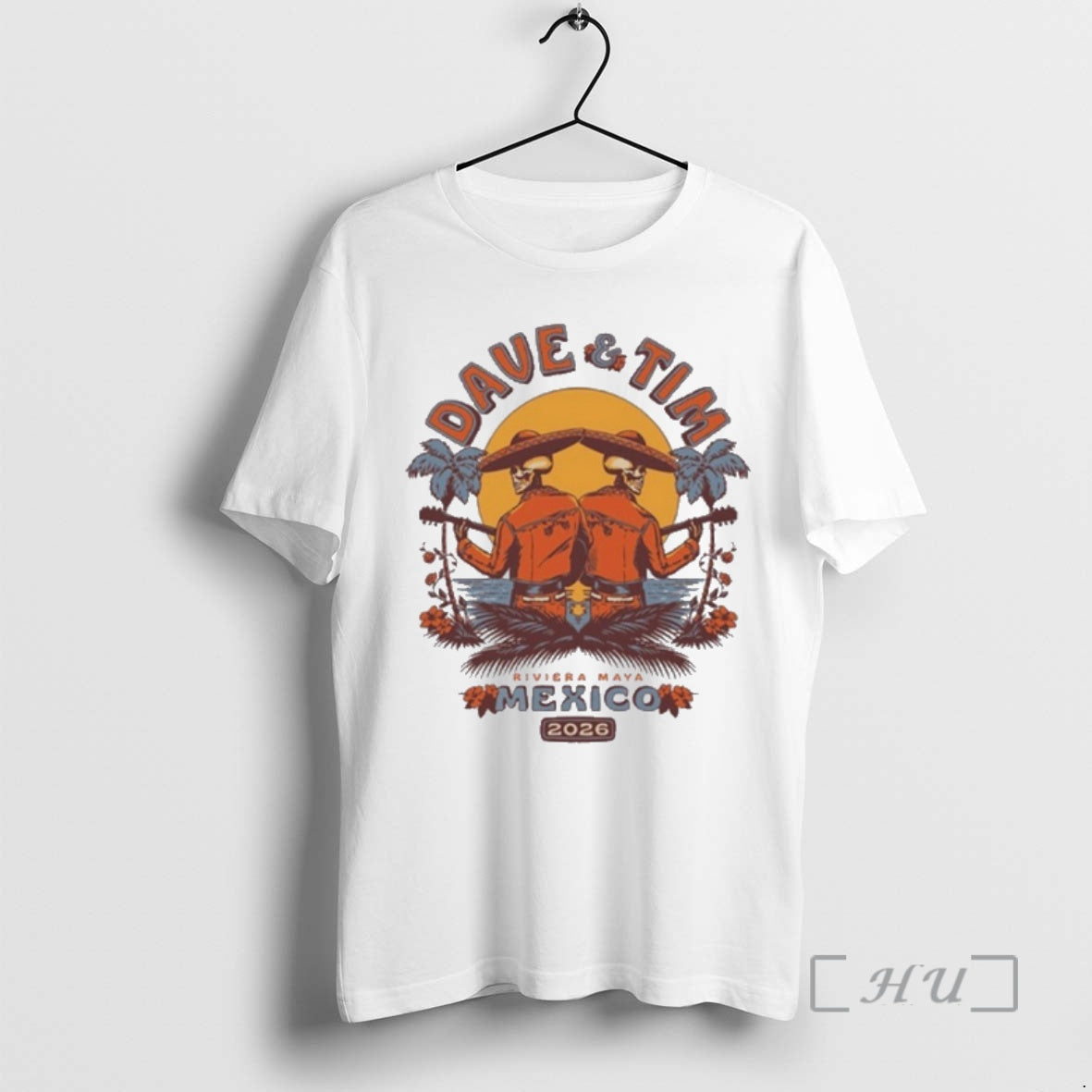 Officials Dave Matthews And Tim Reynolds Mexico Concerts 2026 Skeletons - clothing by TeeHivey.com
