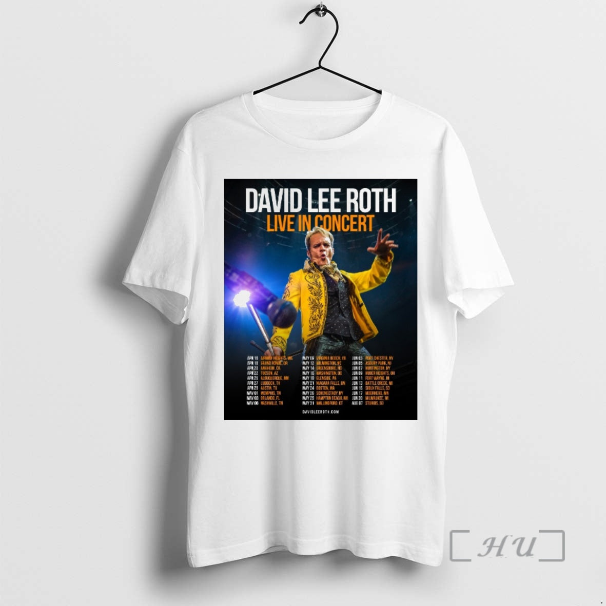 Officials David Lee Roth Live In Concert 2026 Norrth America Schedule Premium T Shirts Sweater - clothing by TeeHivey.com