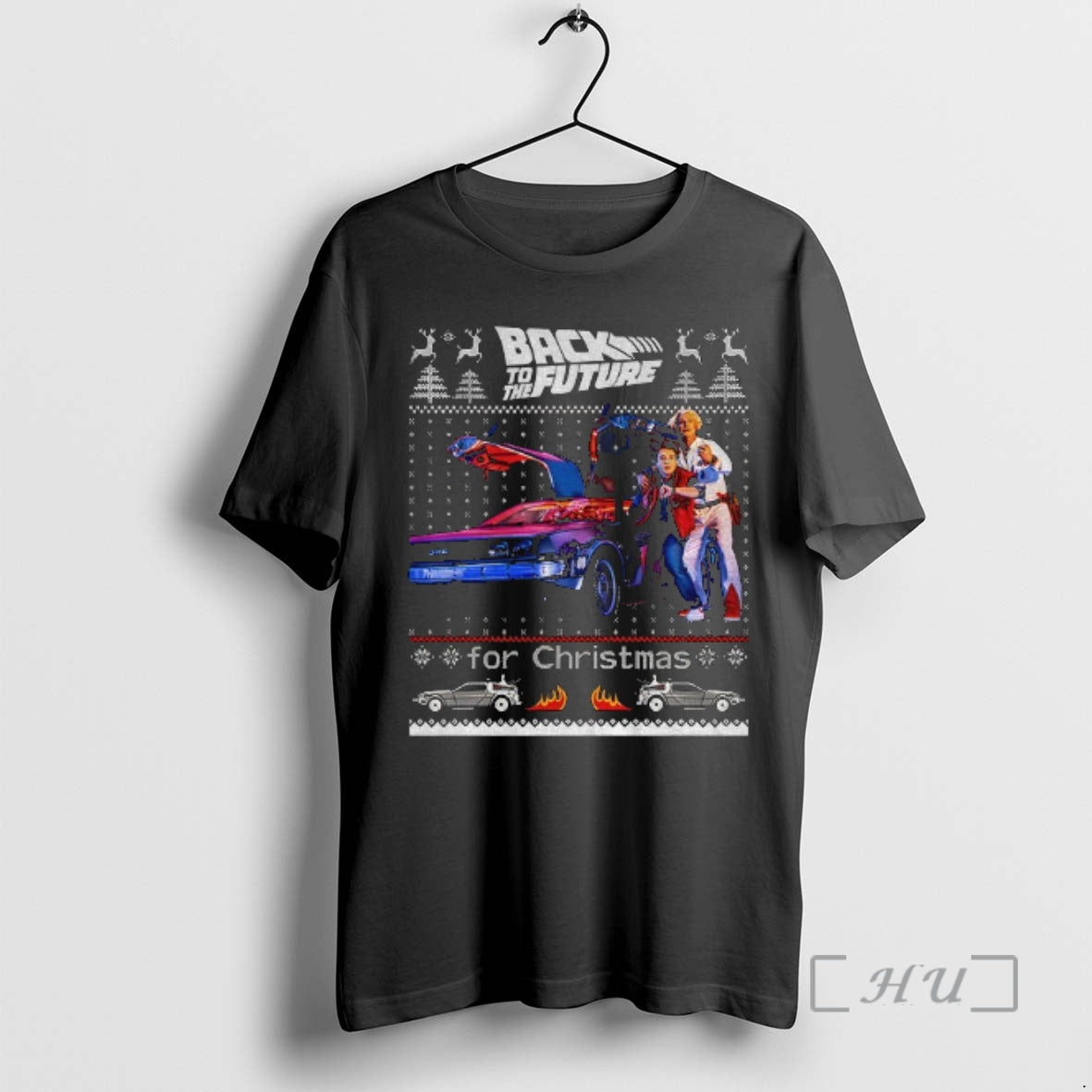 Officials Delorean Dmc 12 Back To The Future For Christmas - clothing by TeeHivey.com