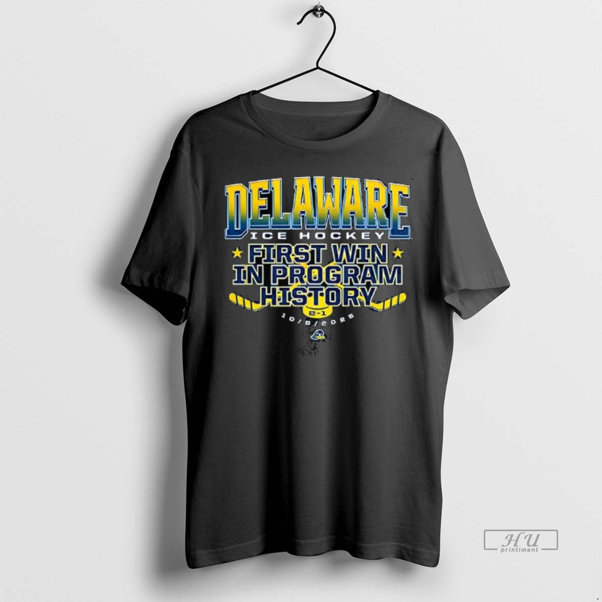 Officials Delaware Ice Hockey First Win In Program History - clothing by TeeHivey.com