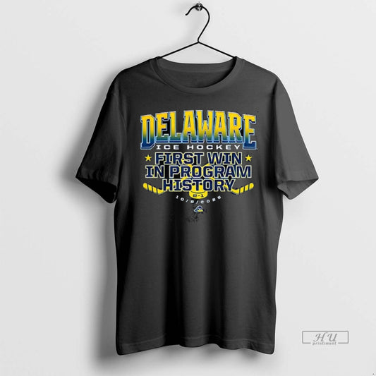 Officials Delaware Ice Hockey First Win In Program History - clothing by TeeHivey.com