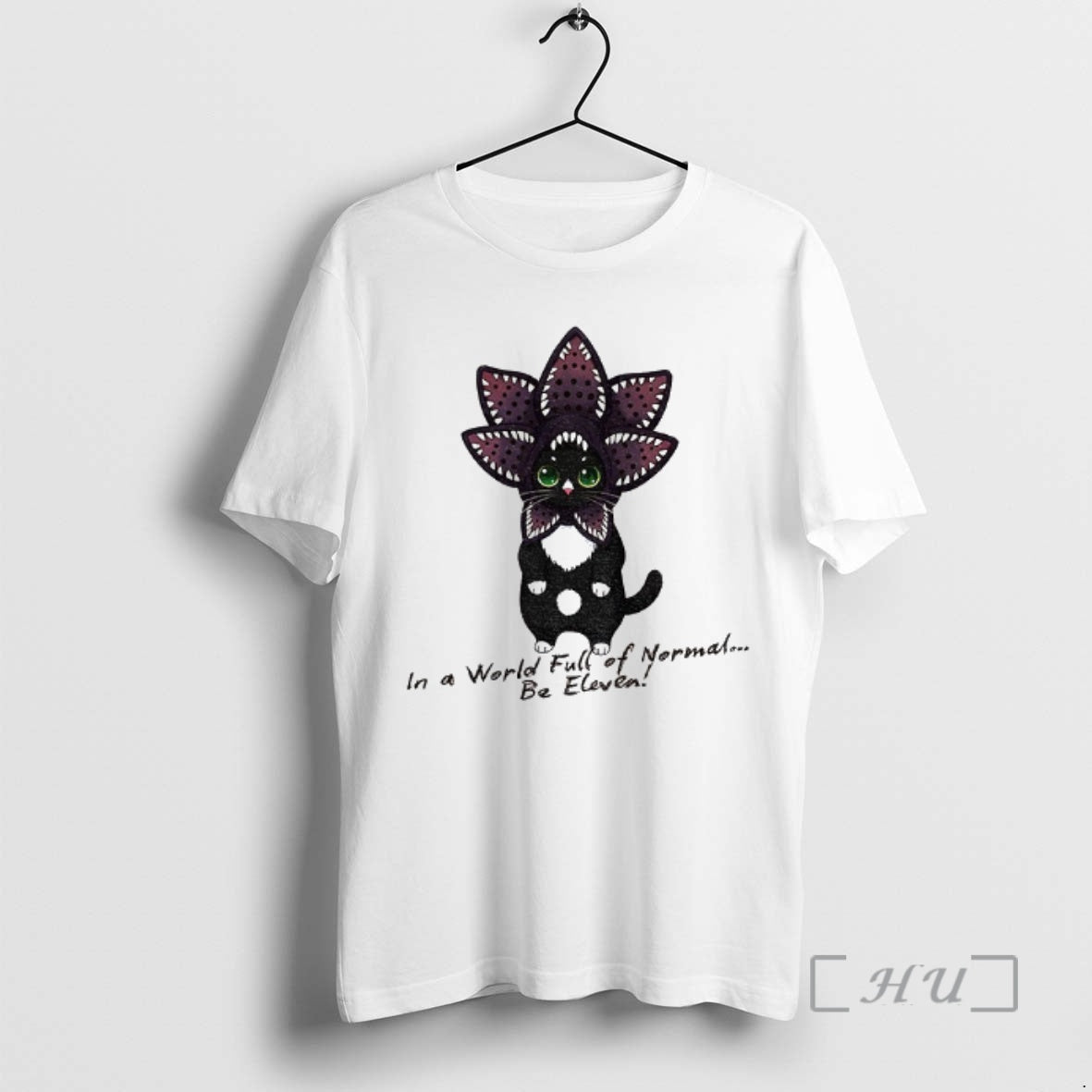 Officials Demogorgon Cat In A World Full Of Normal Be Eleven Cartoon Premium T Shirts - clothing by TeeHivey.com