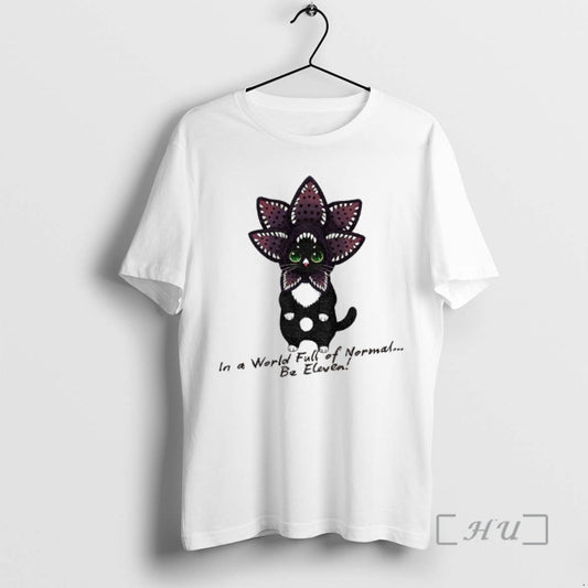 Officials Demogorgon Cat In A World Full Of Normal Be Eleven Cartoon Premium T Shirts - clothing by TeeHivey.com