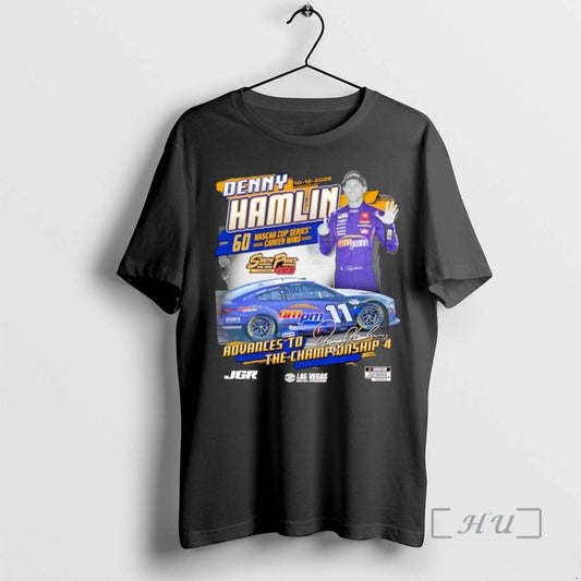Officials Denny Hamlin Nascar Cup Series Career Wins Advances To The Championship 4 2025 - clothing by TeeHivey.com