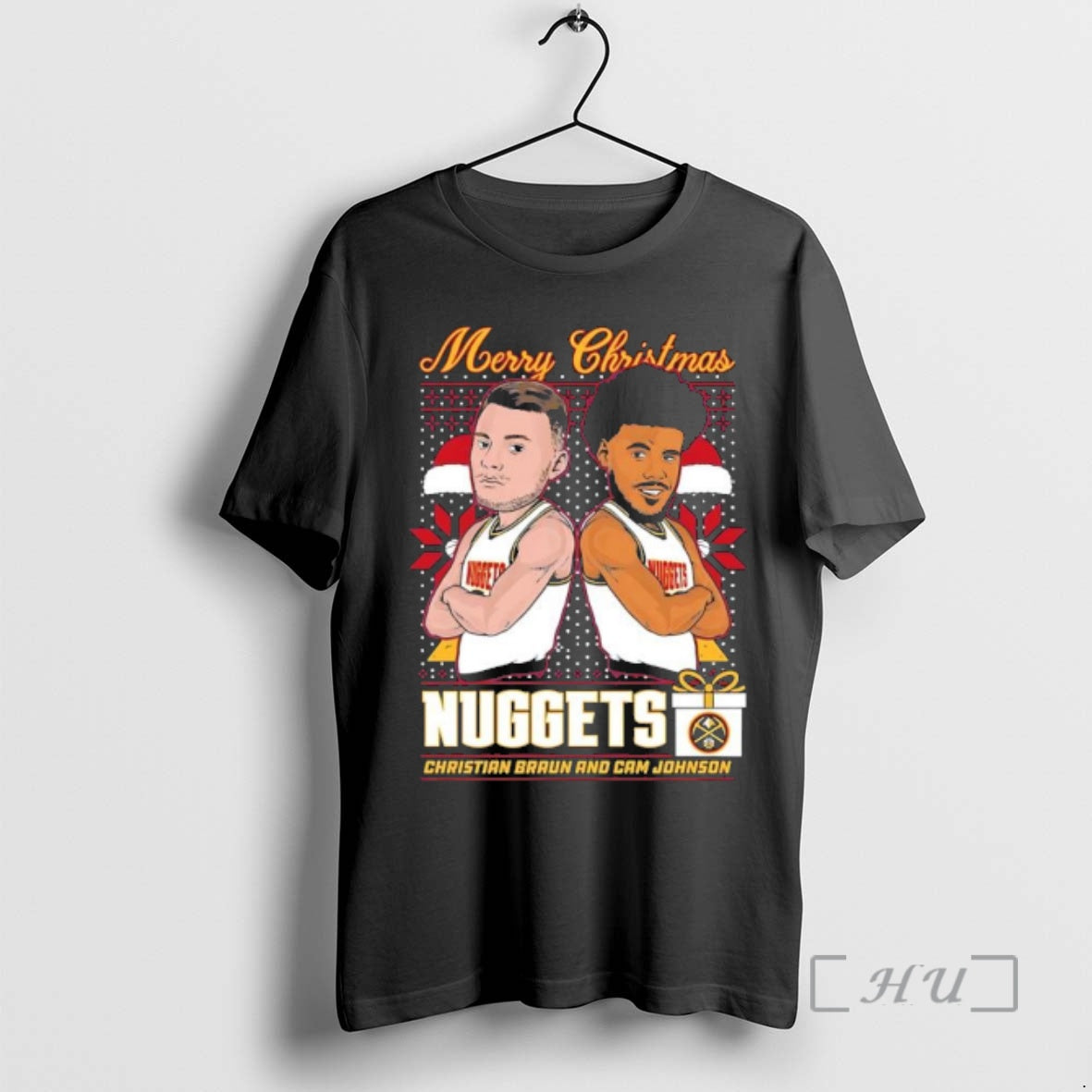 Officials Denver Nuggets Christmas Christian Braun And Cameron Johnson - clothing by TeeHivey.com