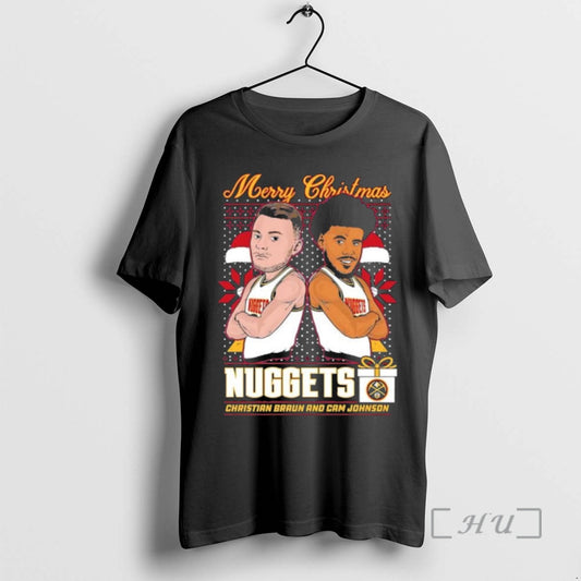 Officials Denver Nuggets Christmas Christian Braun And Cameron Johnson - clothing by TeeHivey.com