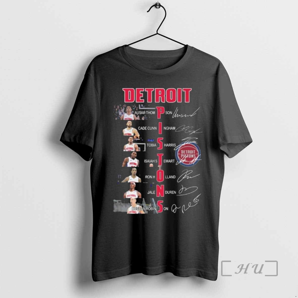 Officials Detroit Pistons Basketball Names Players Signatures 2026 - clothing by TeeHivey.com