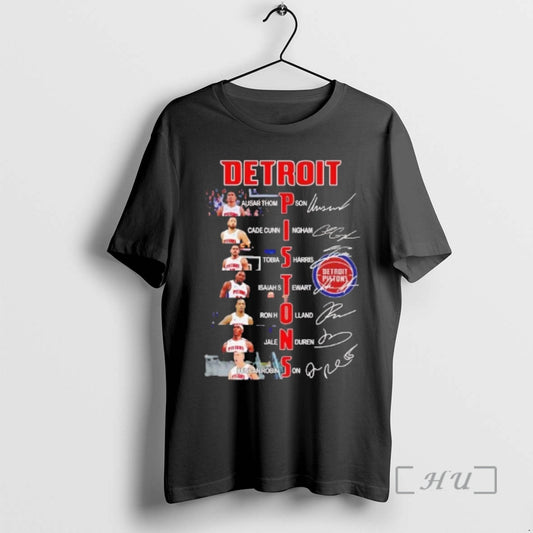 Officials Detroit Pistons Team Players Names And Signatures - clothing by TeeHivey.com