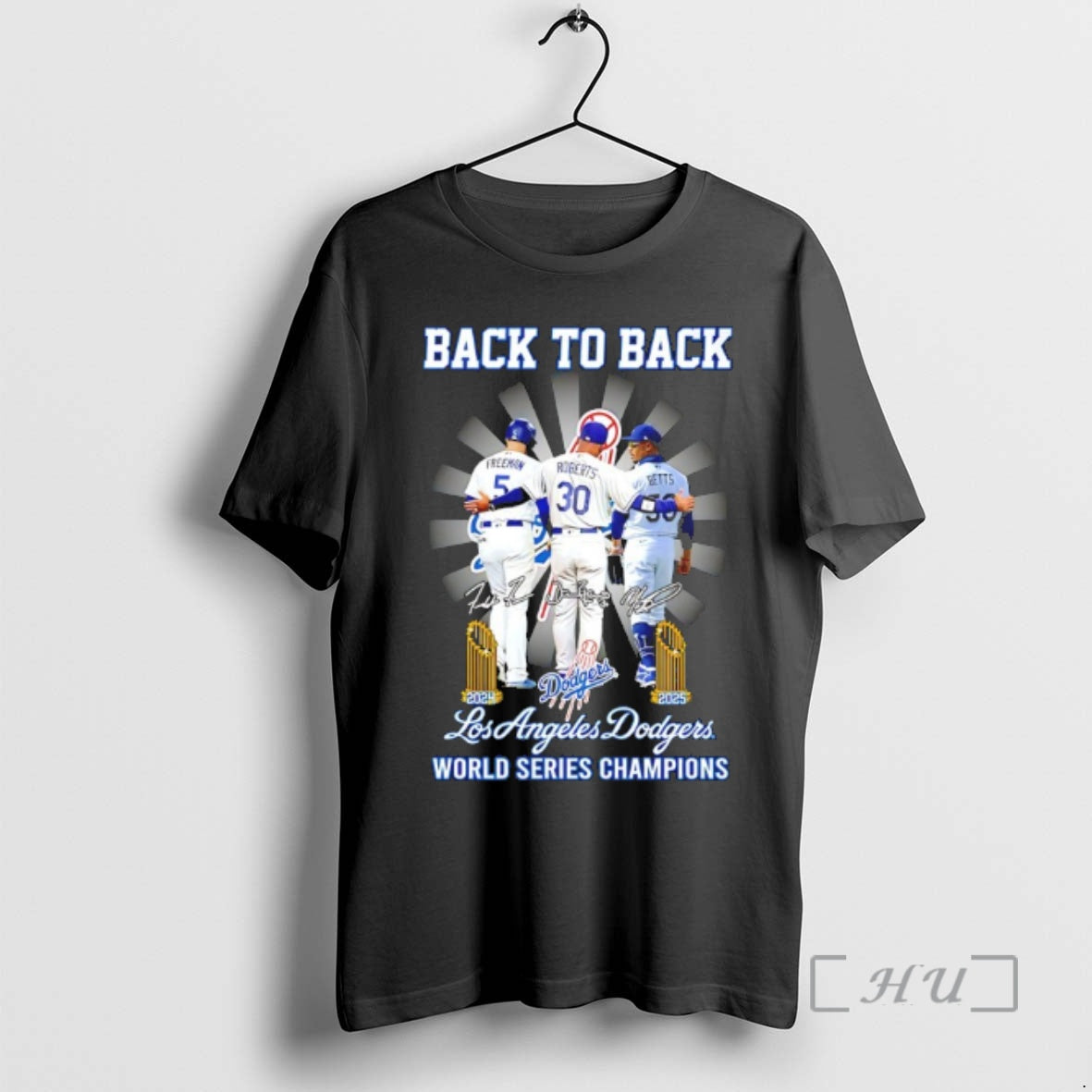 Officials Dodgers Freeman Roberts And Betts Back To Back 24 25 World Series Champions Signatures - clothing by TeeHivey.com