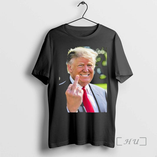 Officials Donald Trump Smiling Middle Finger - clothing by TeeHivey.com