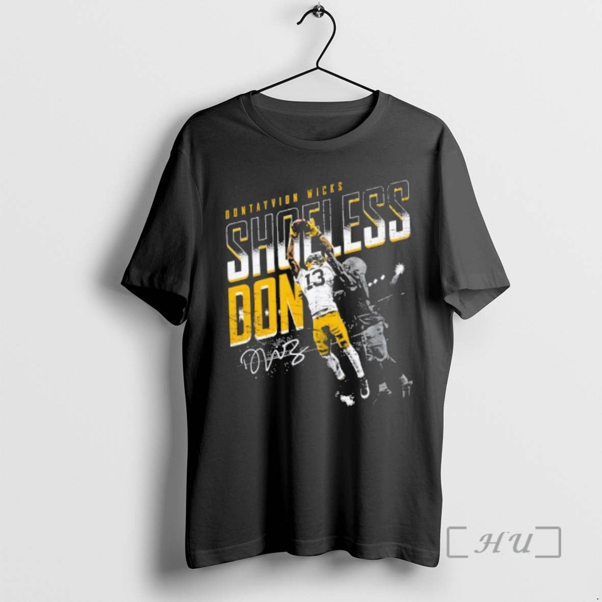 Officials Dontayvion Wicks Green Bay Packers Shoeless Catch Signature - clothing by TeeHivey.com