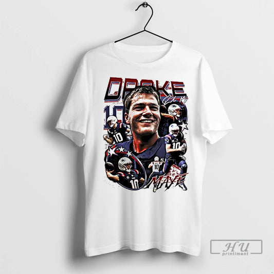 Officials Drake Maye Picture Collage Ne Patriots T Shirt