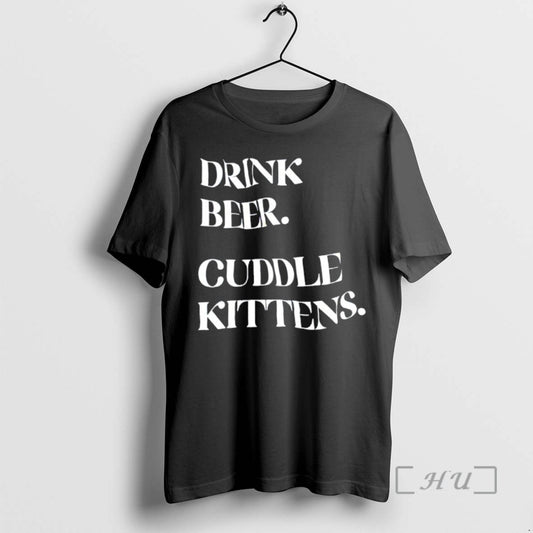 Officials Drink Beer Cuddle Kittens - clothing by TeeHivey.com