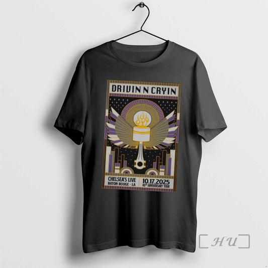 Officials Drivin N Cryin Chelseas Live Baton Rouge La October 17 2025 Long Sleve Shirts - clothing by TeeHivey.com