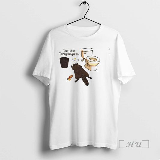 Officials Drunk Raccoon This Is Fine Everything Is Fine - clothing by TeeHivey.com