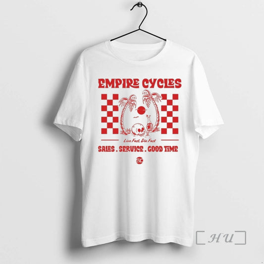 Officials Empire Cycles Live Fast Die Fast Skull - clothing by TeeHivey.com