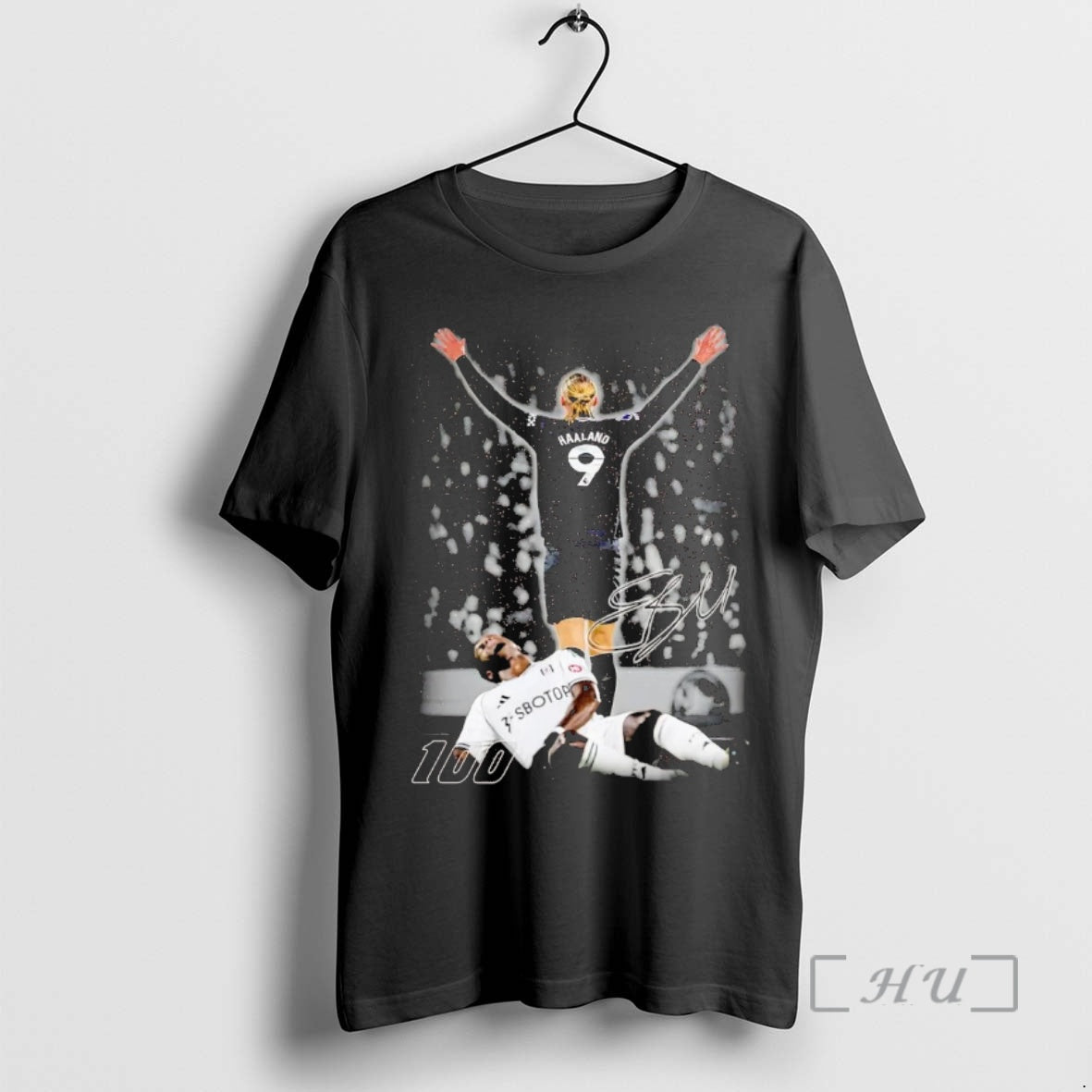 Officials Erling Haaland 100th Goal Celebration Signature - clothing by TeeHivey.com
