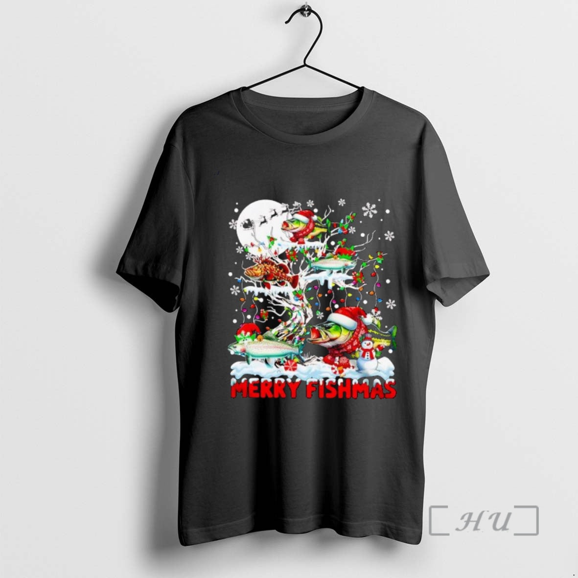 Officials Fishmas Lovely Christmas Fish On X Mas Tree - clothing by TeeHivey.com