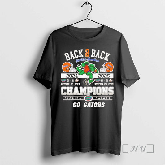 Officials Florida Gators Back To Back Sunshine Showdown Champions 2025 Chriast Premium T Shirts Sweater