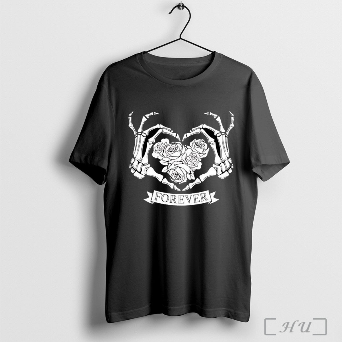 Officials Forever Bony Love Heart Hands T Shirt