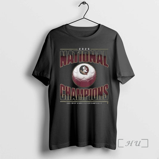 Officials Fsu Womens Soccer 2025 National Champions Circle Black - clothing by TeeHivey.com
