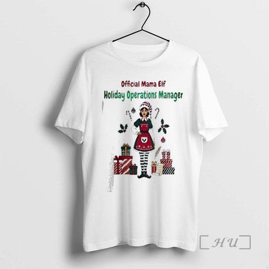 Officials Funny Mama Elf Holiday Operations Manager Simple - clothing by TeeHivey.com