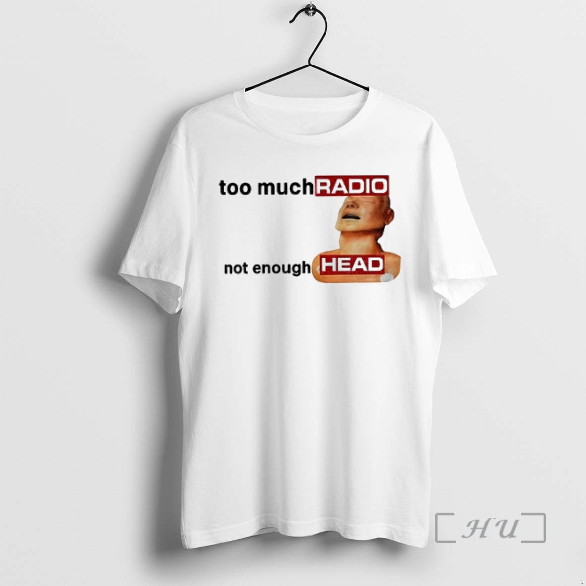 Officials Funny Radiohead Meme Graphic Too Much Radio Not Enough Head Premium T Shirts Sweater - clothing by TeeHivey.com