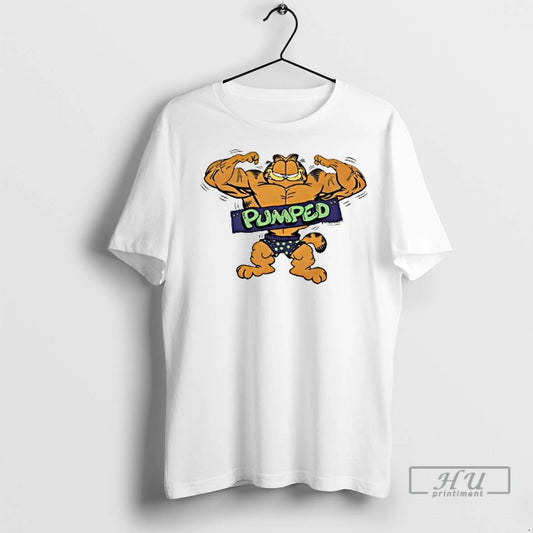 Officials Garfieldoftheday Pumped Ladies T Shirt