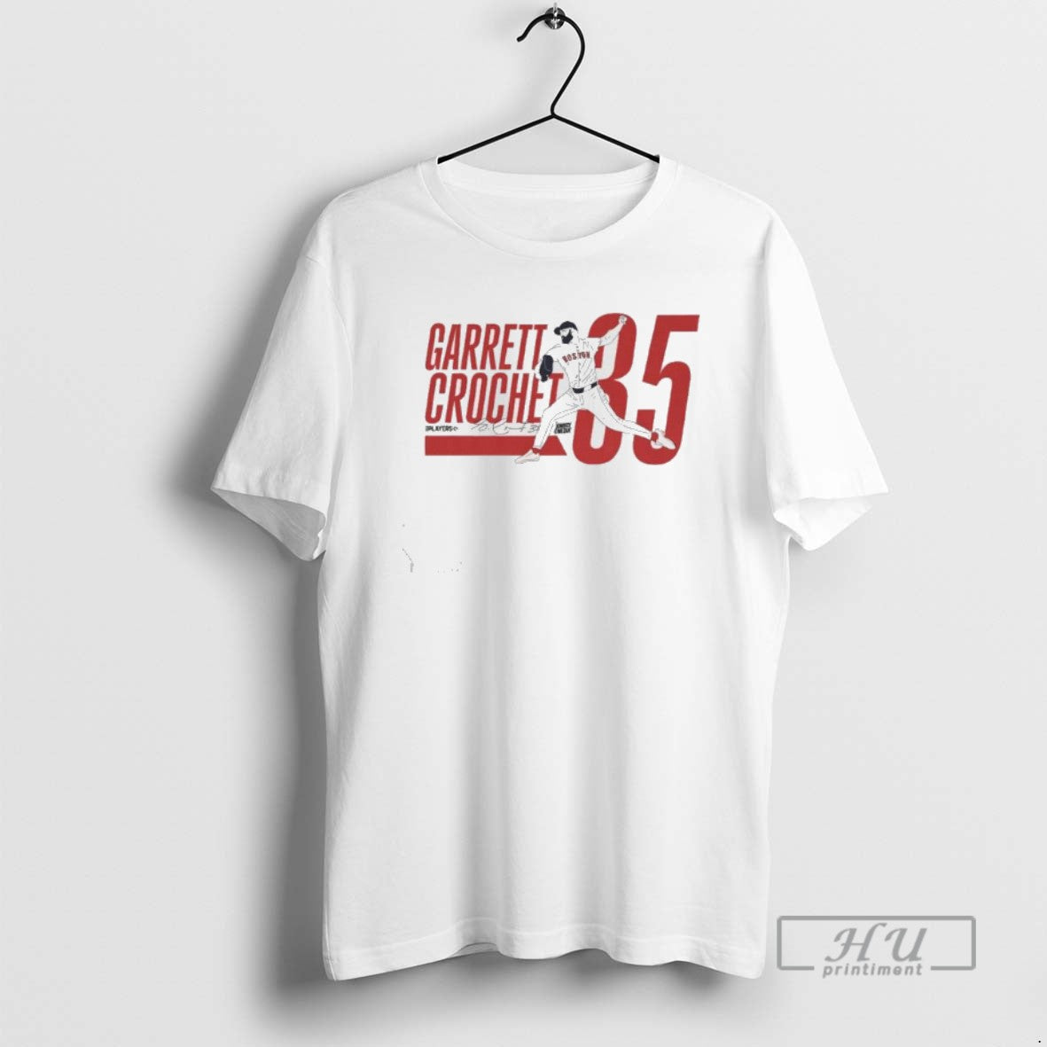 Officials Garrett Crochet Boston Red Sox Signature Cartoon T Shirt
