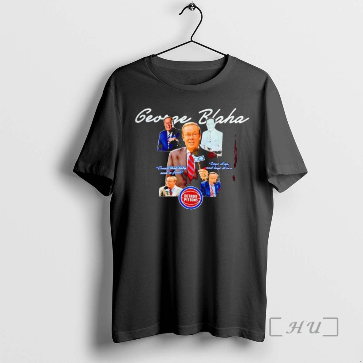 Officials George Blaha Detroit Pistons Graphic - clothing by TeeHivey.com